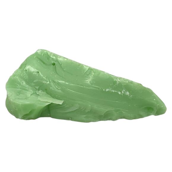 Jadeite Lime Green Glowing Swirl Slag Uranium Glass Cullet #5GX108 - Picture 2 of 7